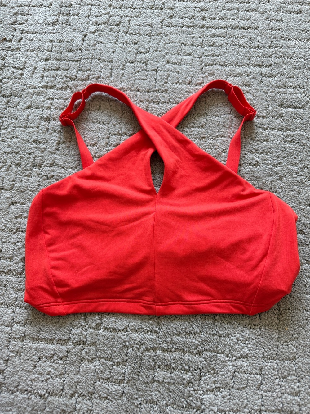 Athlete cross front bikini top